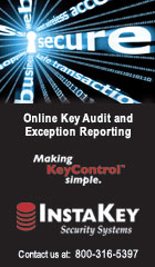 Online key audit and exception reporting. Making KeyControl simple. InstaKey Security Systems. Contact us at: 800-316-5397