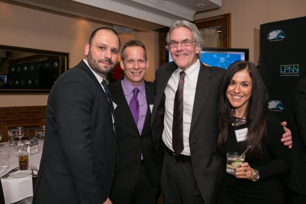 Century 21's Jason Hulla, John Feehan and Merrissa Nacht with Gus Downing
