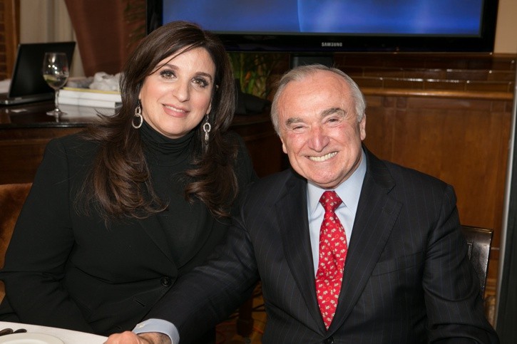 Rosamaria Sostilio with NYPD Commissioner William Bratton